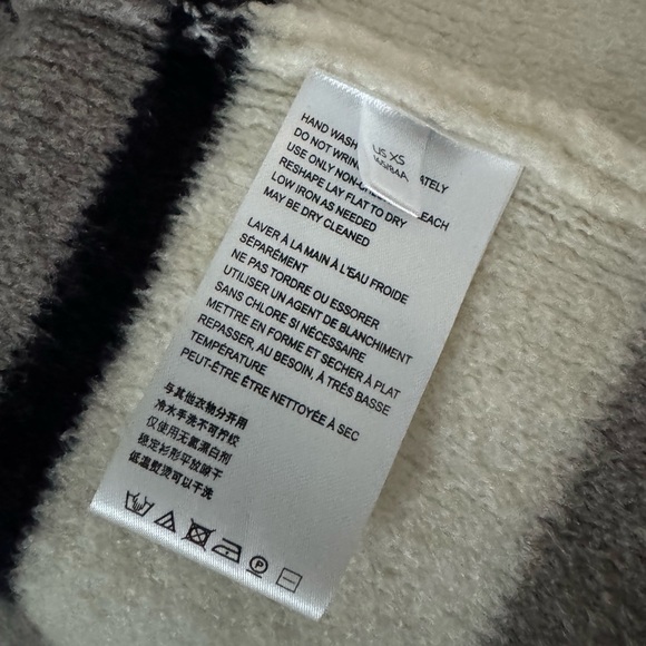 EUC Anthropologie duster length vest // XS // grey and white stripe - Picture 4 of 5